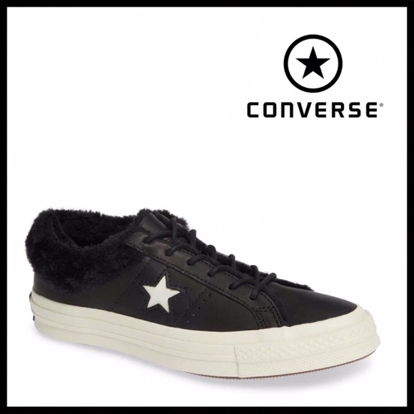 converse black leather low tops